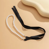 Sexy Ribbon Bowknot Clavicle Choker Women Necklace
