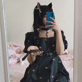 Gothic Cosplay Slave Costume BDSM Bondage Choker Necklace