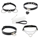 Gothic Cosplay Slave Costume BDSM Bondage Choker Necklace