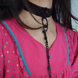 Gothic Cosplay Slave Costume BDSM Bondage Choker Necklace