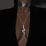 Sexy Snake Chest Chain Necklace Harness Jewelry for Women