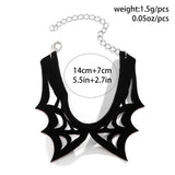 Sexy Spiderweb Hottie Collar Halloween Necklace