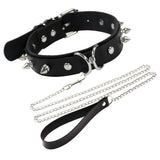 Sexy Spike Punk Leather Choker Necklace Goth Jewelry