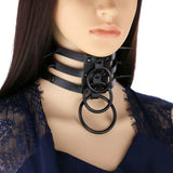 Spiked Choker Leather Punk Goth Collar Harajuku Necklace