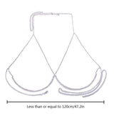 Sexy Rhinestone Bust Chain Bra Harness Body Chain Necklace