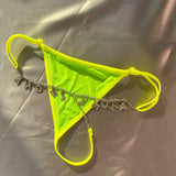 Sexy Thong Chains Crystal Letter Waist Body Chain For Women