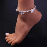 Sexy Small Butterfly Lady Anklet Rhinestone Chain Crystal Foot Jewelry