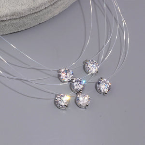 Shinning Zircon Choker Necklace for Women