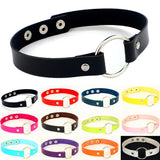 Sexy Gothic Collar Necklaces Leather Buckle Choker