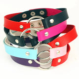 Sexy Gothic Collar Necklaces Leather Buckle Choker