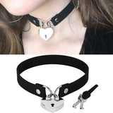 Vintage Gothic Heart Charm Punk Choker Necklace