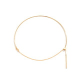 Golden Long Pendant Chain Necklace for Women
