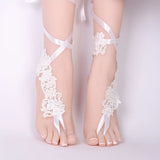 Sexy Lace Barefoot Sandals Beach Wedding Anklet