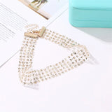Wide Metal Collar Choker Necklace Sexy Statement Party Jewelry