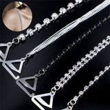 Clear Crystal Rhinestone Bra Straps Adjustable Silver