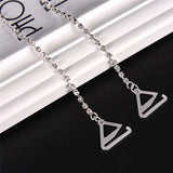 Clear Crystal Rhinestone Bra Straps Adjustable Silver