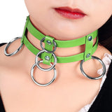 Sexy Women Halloween Punk Collar Jewelry Necklace Goth Leather Belt
