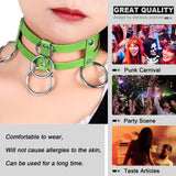 Sexy Women Halloween Punk Collar Jewelry Necklace Goth Leather Belt