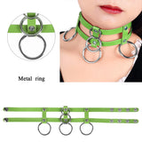 Sexy Women Halloween Punk Collar Jewelry Necklace Goth Leather Belt