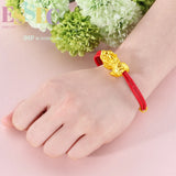 Shajin Pixiu Red Leather Rope Bracelet Men Women Couple Gift Retro Style