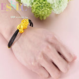 Shajin Pixiu Red Leather Rope Bracelet Men Women Couple Gift Retro Style
