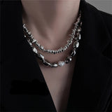 Acrylic Beads Necklace Pearl Clavicle Chain Gift