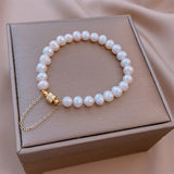 Freshwater Pearl Magnet Bracelet Boudoir Girl Ins Beaded Hand Jewelry