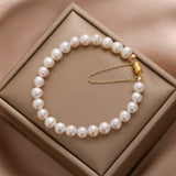 Freshwater Pearl Magnet Bracelet Boudoir Girl Ins Beaded Hand Jewelry