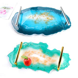 Oval Fruit Tray Silicone Mold Coaster DIY Set Irregular Plate Resin Mold