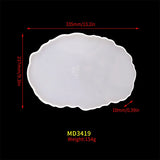 Oval Fruit Tray Silicone Mold Coaster DIY Set Irregular Plate Resin Mold