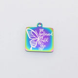 Butter-fly Charm Stainless Steel Pendant