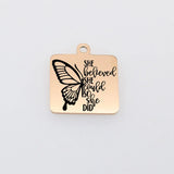 Butter-fly Charm Stainless Steel Pendant
