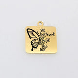 Butter-fly Charm Stainless Steel Pendant