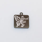 Butter-fly Charm Stainless Steel Pendant