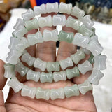 Jade Stone Beads Bracelet Natural Gemstone for Women Gift