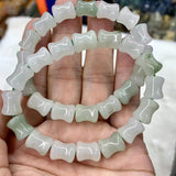 Jade Stone Beads Bracelet Natural Gemstone for Women Gift