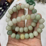 Jade Stone Beads Bracelet Gemstone Bangle Natural Jewelry Gift Women