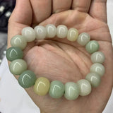 Jade Stone Beads Bracelet Gemstone Bangle Natural Jewelry Gift Women