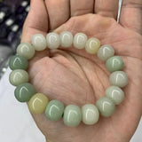 Jade Stone Beads Bracelet Gemstone Bangle Natural Jewelry Gift Women