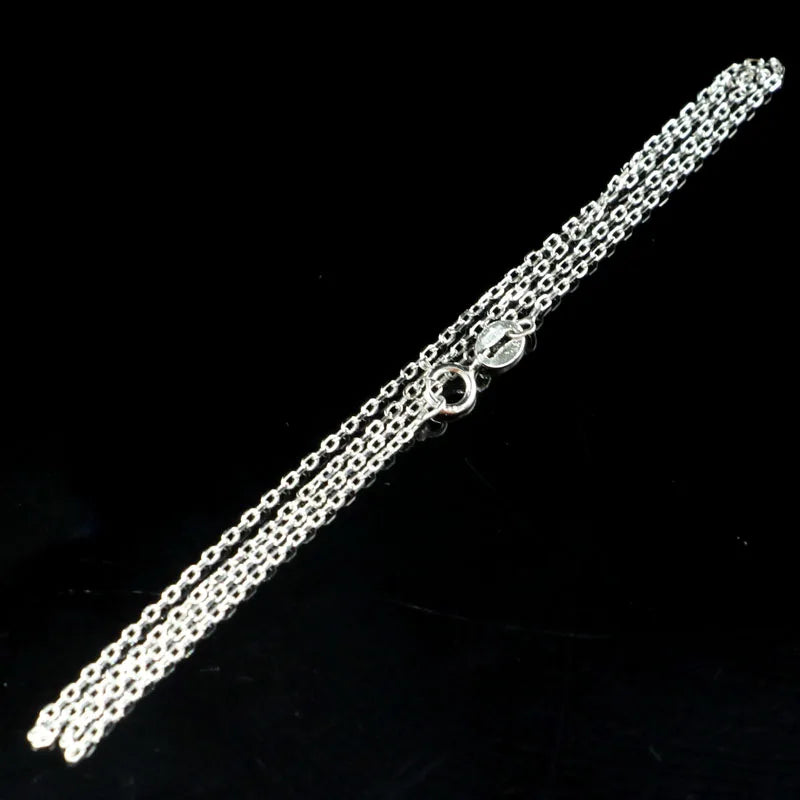 925 Sterling Silver Necklace Chain Women 1.8g Drop 16-18inch