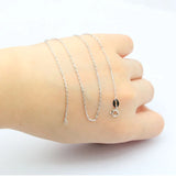 925 Sterling Silver Necklace Chain Women 1.8g Drop 16-18inch