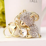 Sheep Crystal Charm Purse Handbag Car Key Keychain Party Wedding Birthday Gift