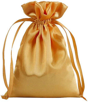 SheepSew 30 Pack 5 x 7 Pink Satin Gift Bags Drawstring Pouch