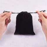 SheepSew 30 Pack Velvet Bags Drawstring Jewelry Pouches 4.7X 5.9in Wedding Gift