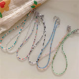 Boho Rainbow Colorful Beads Chokers Necklace for Women Girls