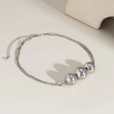 Minimalist Metal Beaded Necklace for Women