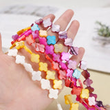 Mother of Pearl Shell Beads Clover Shape for DIY Necklace Bracelet
