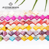 Mother of Pearl Shell Beads Clover Shape for DIY Necklace Bracelet