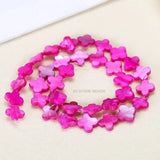 Mother of Pearl Shell Beads Clover Shape for DIY Necklace Bracelet