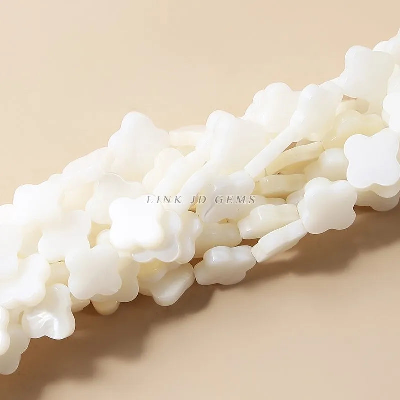 Mother of Pearl Shell Beads Clover Shape for DIY Necklace Bracelet